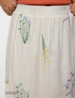 Vero Moda Lina 7/8 Embroidered Skirt, Snow White product photo View 03 S