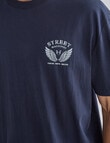 Gasoline Printed Motor Tee, Navy product photo View 04 S