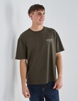 Gasoline Printed Motor Tee, Khaki product photo