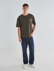 Gasoline Printed Motor Tee, Khaki product photo View 03 S