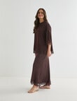 Whistle Lace Satin Tee, Chocolate product photo View 03 S