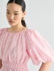 State of play Sorcha Puff Sleeve Top, Barely Pink product photo View 04 S