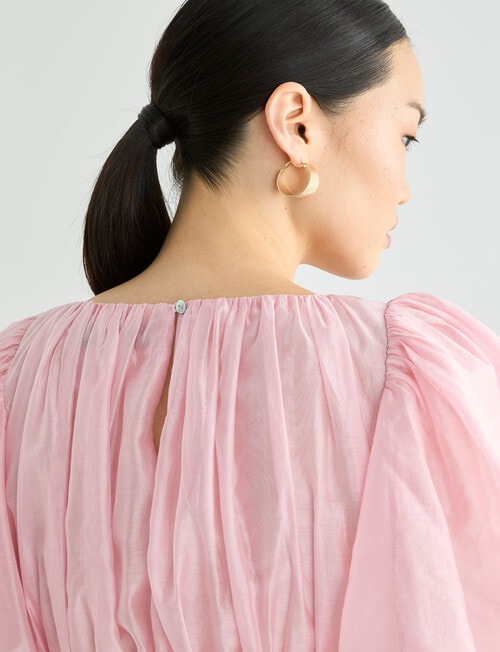 State of play Sorcha Puff Sleeve Top, Barely Pink product photo View 05 L