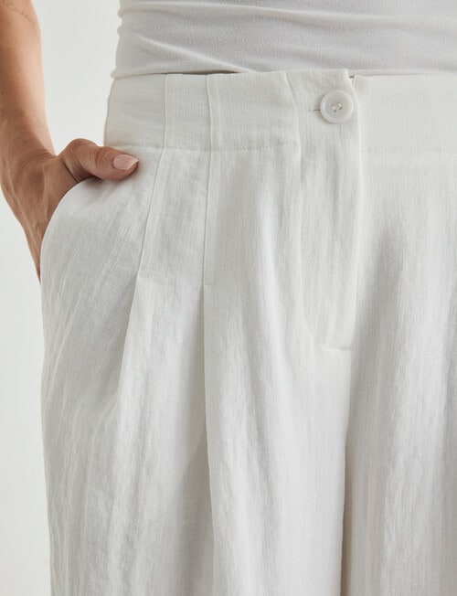 Whistle Wide Leg Crop Pant, Ivory product photo View 04 L