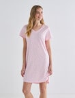 Zest Sleep Flower T-Shirt Nightie, Pink, 8-22 product photo