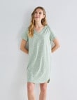 Zest Sleep Spot T-Shirt Nightie, Pistachio 8-22 product photo