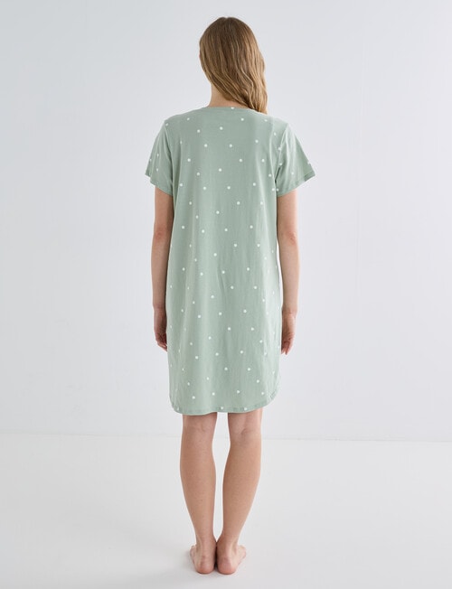 Zest Sleep Spot T-Shirt Nightie, Pistachio 8-22 product photo View 02 L