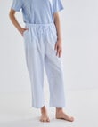 Zest Sleep Stripe Cropped Pant, Daisy & Blue product photo