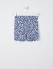 Mac & Ellie Ditsy Fruit Floral Bike Short, Navy product photo