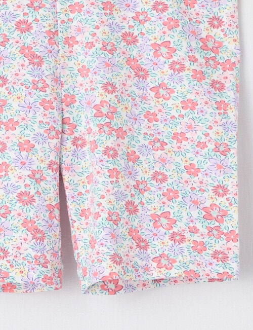 Mac & Ellie Soft Floral Bike Short, Vanilla product photo View 02 L