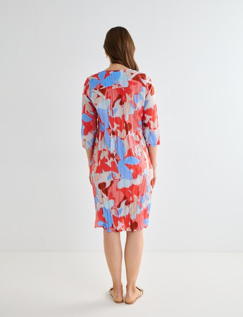 Line 7 Mirage Dress, Tango Print product photo View 02 L