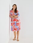 Line 7 Mirage Dress, Tango Print product photo View 03 S