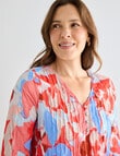 Line 7 Mirage Dress, Tango Print product photo View 04 S