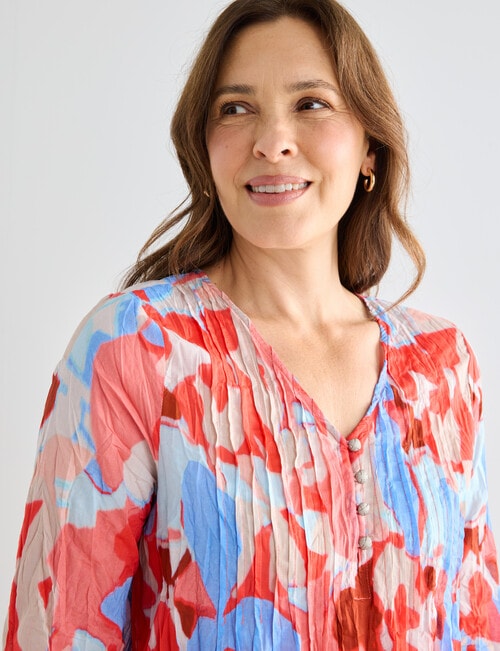 Line 7 Mirage Dress, Tango Print product photo View 04 L