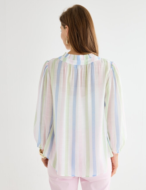 Ella J Romantic Top, Soft Stripe product photo View 02 L