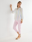 Ella J Romantic Top, Soft Stripe product photo View 03 S