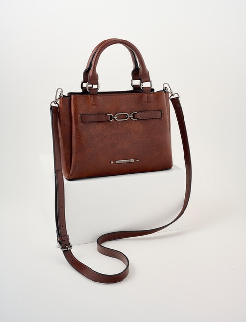 Pronta Moda Classic Shopper Bag, Tan product photo