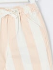 Teeny Weeny Sail Away Wide Stripe Pant, Peach product photo View 02 S