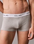 Calvin Klein Icon Script Low Rise Trunk, 3-Pack, Black, Grey Heather & Sapphire product photo View 05 S