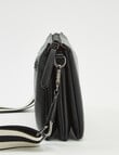 Pronta Moda Multi Comp Crossbody, Black product photo View 04 S