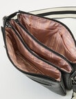 Pronta Moda Multi Comp Crossbody, Black product photo View 05 S