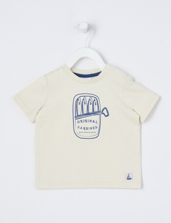 Teeny Weeny Sail Away Play Short Sleeve Tee, Sardines product photo