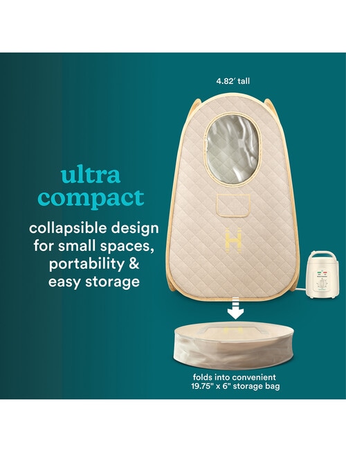Homedics Portable Steam Sauna, SP-SN300B-AU product photo View 05 L