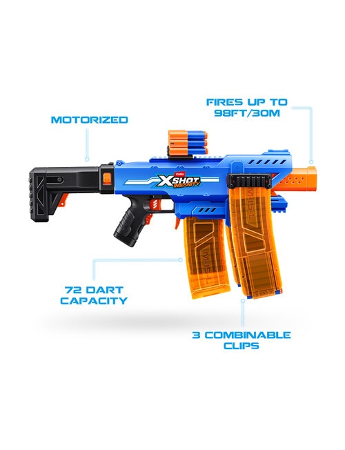 X-Shot Insanity Series 1 Motorised Clip Blaster product photo View 04 L