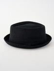 Gasoline Pork Pie Hat, Black product photo View 02 S