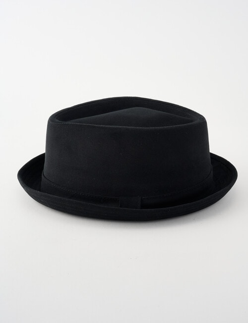 Gasoline Pork Pie Hat, Black product photo View 02 L