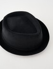 Gasoline Pork Pie Hat, Black product photo View 03 S
