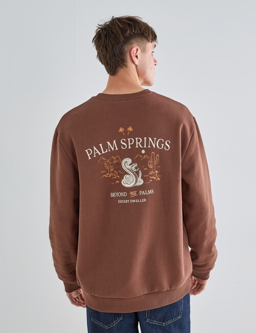 Gasoline Sweatshirt, Chocolate product photo View 02 L