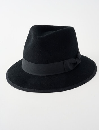 Gasoline Fedora Hat, Black product photo