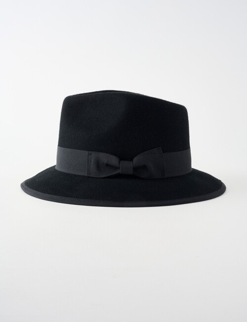 Gasoline Fedora Hat, Black product photo View 02 L