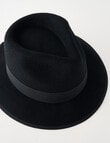 Gasoline Fedora Hat, Black product photo View 03 S