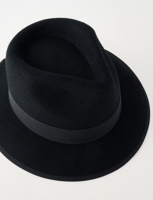 Gasoline Fedora Hat, Black product photo View 03 L