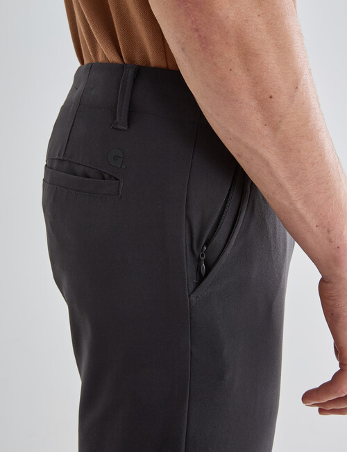 Gasoline Club Tech Slim Fit Chino Pant, Black product photo View 06 L