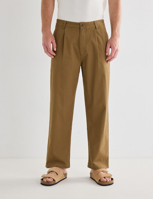 Gasoline Straight Leg Chino, Tan product photo View 03 L