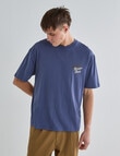 Gasoline Printed Tee, Blue product photo