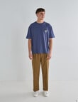 Gasoline Printed Tee, Blue product photo View 03 S