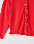 Mac & Ellie Frill Cardigan, Red product photo View 03 S