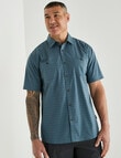 Kauri Trail Base Stretch Short Sleeve Shirt, Teal product photo