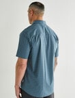 Kauri Trail Base Stretch Short Sleeve Shirt, Teal product photo View 02 S