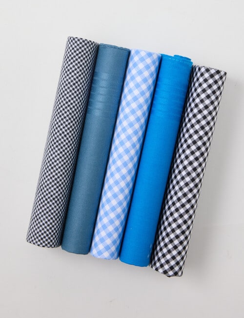 Laidlaw + Leeds 5-Pack Hankies, Blue product photo View 03 L