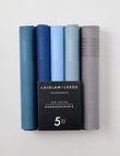 Laidlaw + Leeds 5-Pack Hankies, Blue product photo