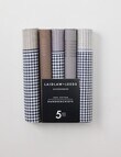 Laidlaw + Leeds 5-Pack Hankies, Grey product photo