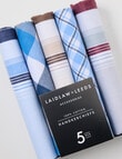 Laidlaw + Leeds 5-Pack Hankies, Blue product photo View 02 S