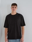 Gasoline Relaxed Ryder Tee, Black product photo View 04 S