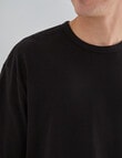 Gasoline Relaxed Ryder Tee, Black product photo View 05 S