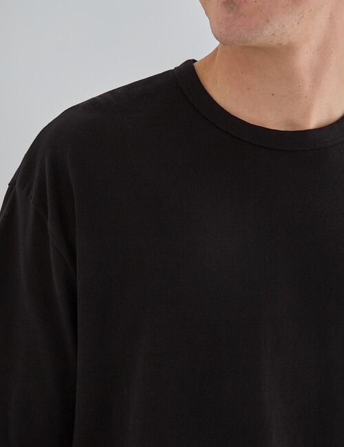 Gasoline Relaxed Ryder Tee, Black product photo View 05 L